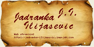 Jadranka Ilijašević vizit kartica